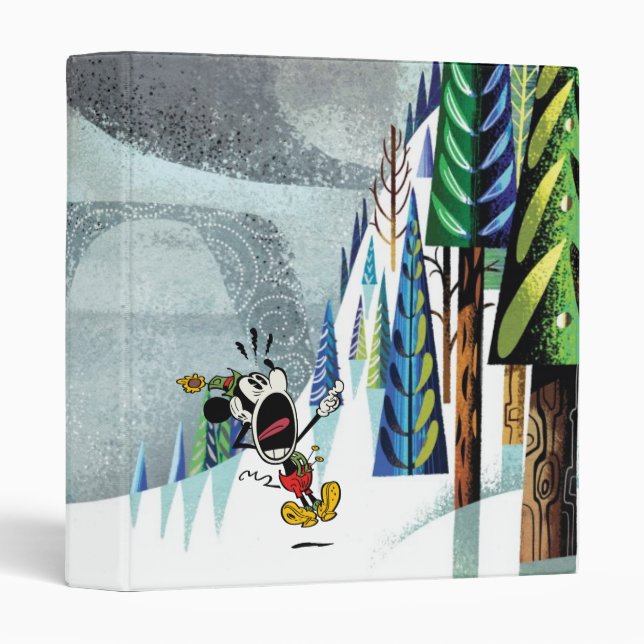 Yodelberg Mickey | Terrified 3 Ring Binder (Front/Spine)