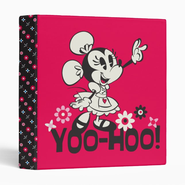 Yodelberg Minnie | Black and White Wave Binder (Front/Spine)