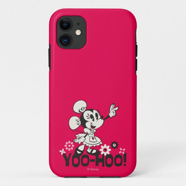 Yodelberg Minnie | Black and White Wave Case-Mate iPhone Case (Back)