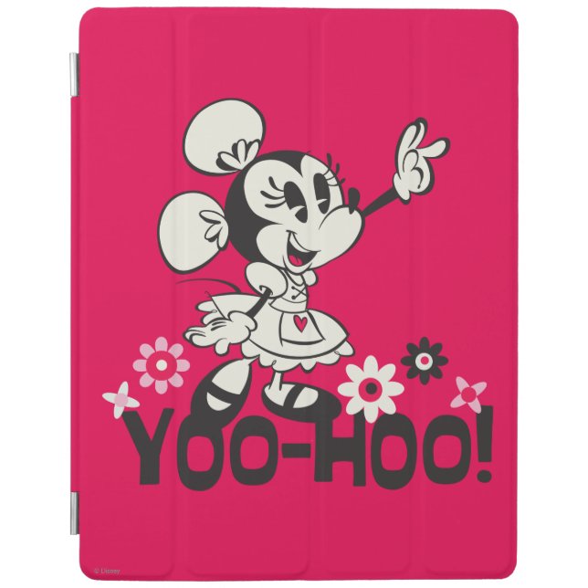 Yodelberg Minnie | Black and White Wave iPad Smart Cover (Front)