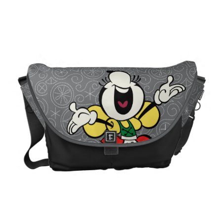 Yodelberg Minnie | Singing With Arms Up Messenger Bag