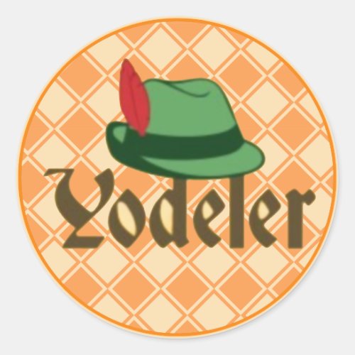 Yodeler Oktoberfest Classic Round Sticker
