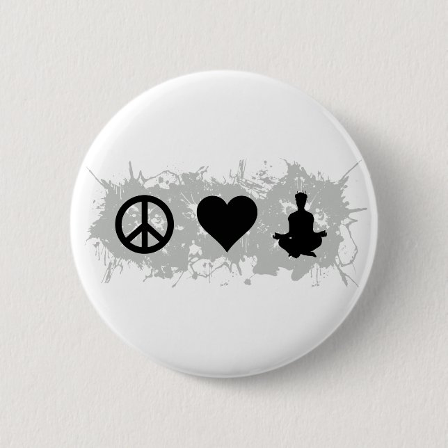 Yoga 1 pinback button (Front)