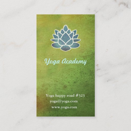 Customizable Yoga Academy Business Cards