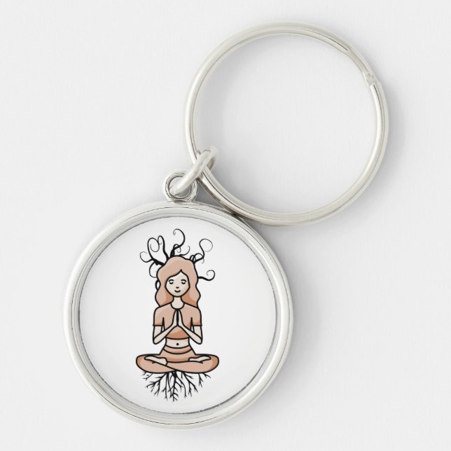 Yoga Addict Keychain (Front)