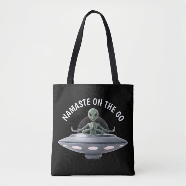 Yoga Alien Tote Bag (Front)