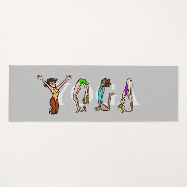 Yoga  Alphabet Women Mat (Front (Horizontal))