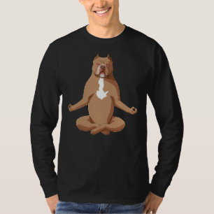 Yoga American Pit Bull Terrier Dog T-Shirt