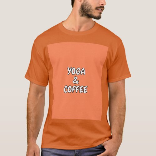 Yoga and Coffee Graphic TShirt