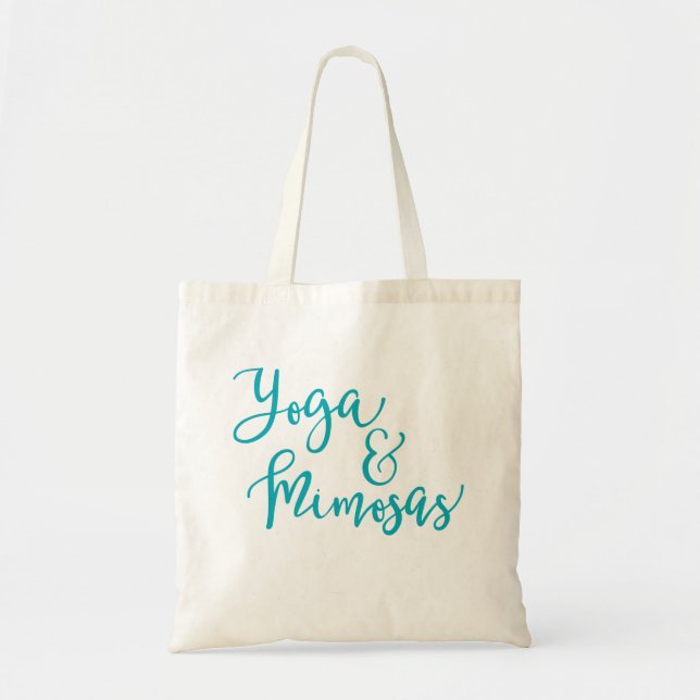 Yoga and Mimosas Tote Bag (Front)