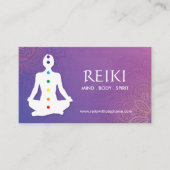 Yoga and Reiki Business Cards (Front)