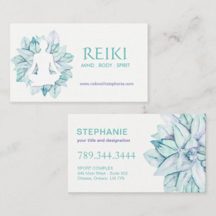 Yoga and Reiki Business Cards
