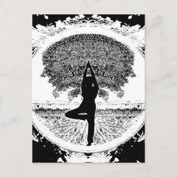 Yoga And Tree Of Life Postcard by thetreeoflife at Zazzle