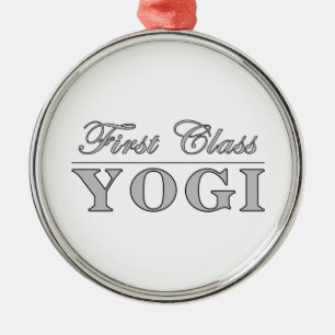 Yoga and Yogis : First Class Yogi Metal Ornament