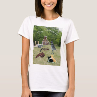 yoga animals in the park 2 text T-Shirt