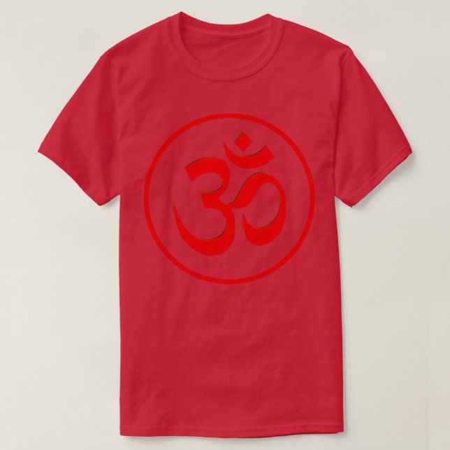 Yoga Aum Om Symbol T-Shirt (Design Front)