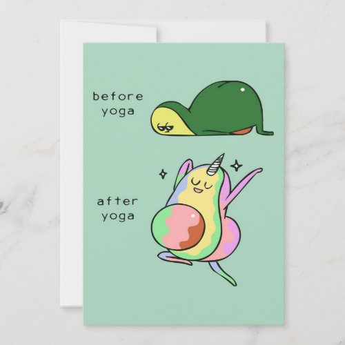 Yoga avocado  holiday gift