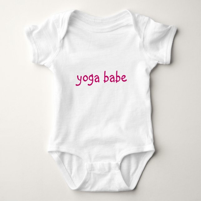 "Yoga Babe" Baby Tee (Front)