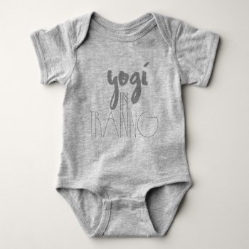 Yoga Baby Bodysuit | Yogi In Training by RedefinedDesigns at Zazzle