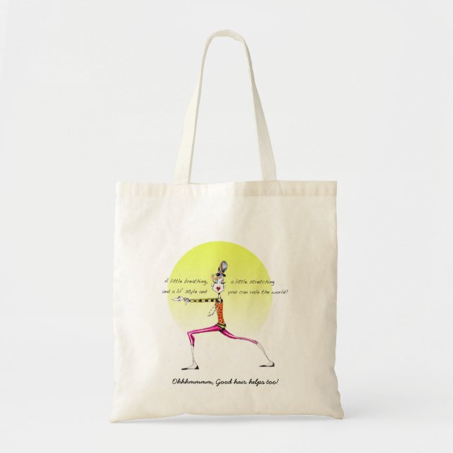Yoga bag with funny yoga humor (Front)