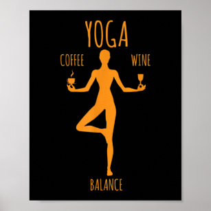 Funny yoga people poster in vector. Stock Vector by ©bigbadmutuh.yahoo.com  128273288