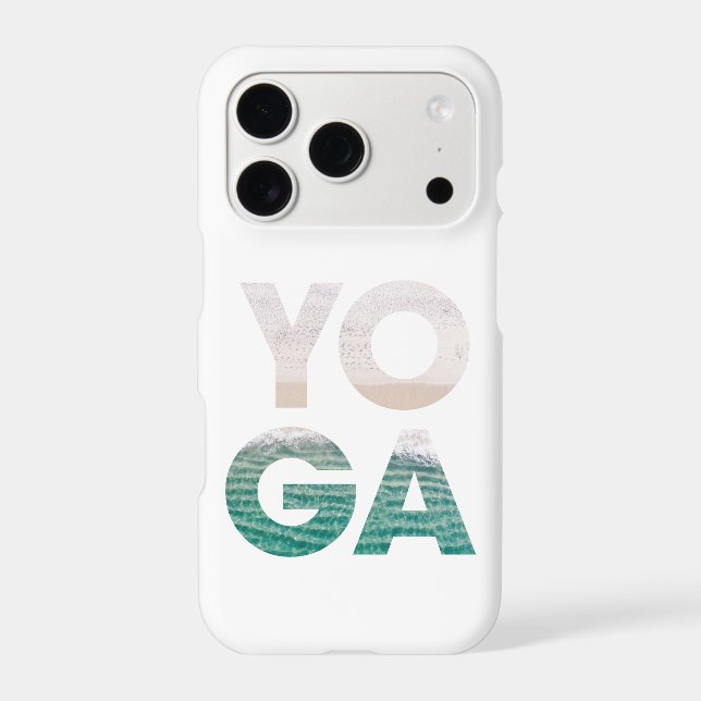 Yoga Beach Scene Iphone Case (Back)