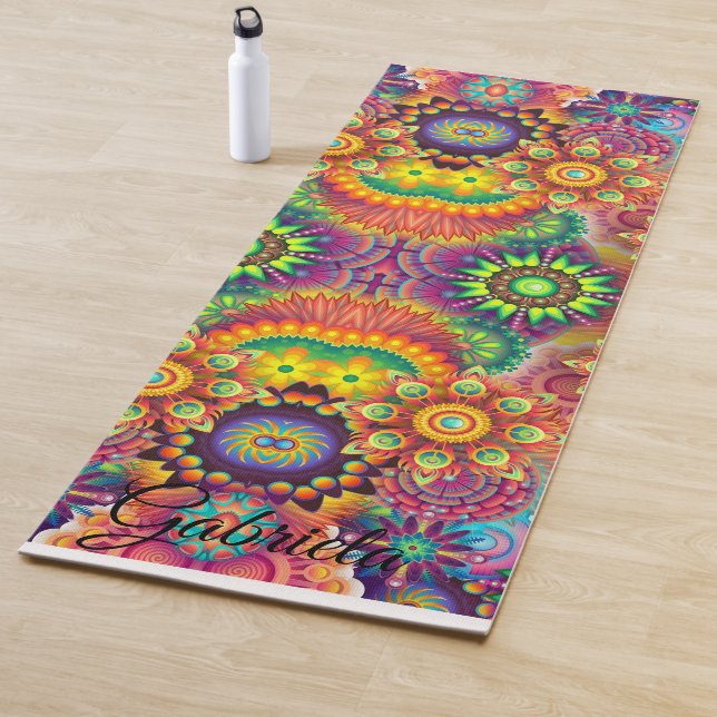 Yoga beautiful colors fitness Personalized YOGA Mat (In Situ)