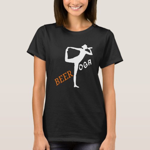 Yoga Beer Funny For Beer And Yoga Humor Design T-Shirt