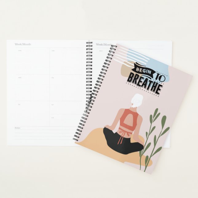Yoga, Begin to Breathe Planner (Display)