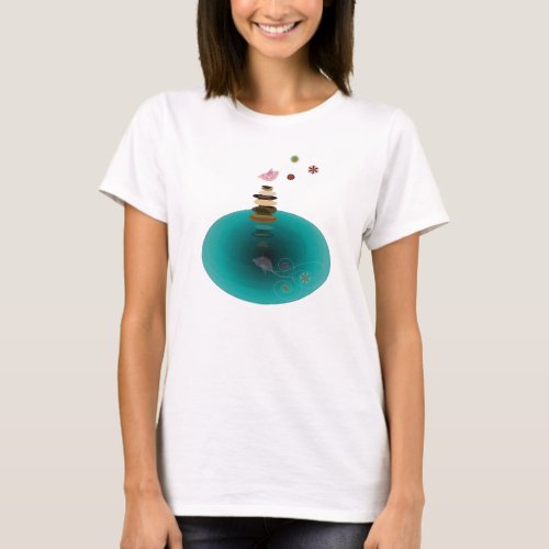 Yoga Birdy balancing act T_Shirt