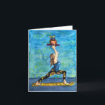 Yoga Birthday card with funny pun inside<br><div class="desc">A birthday card for Yoga and peace lovers</div>