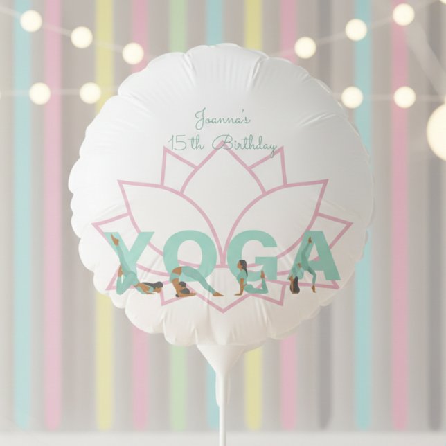 Yoga birthday party balloon (Creator Uploaded)