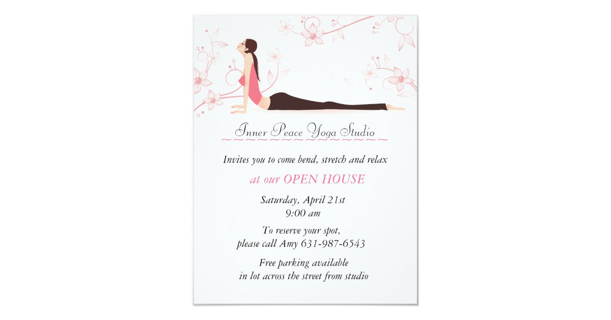 Yoga Blossoms Stationery Card