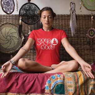 Yoga Body With Yoga Pose Graphic Print T-Shirt