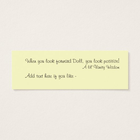 Yoga Bookmark (Back)