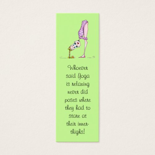 Yoga Bookmark Business Card Templates