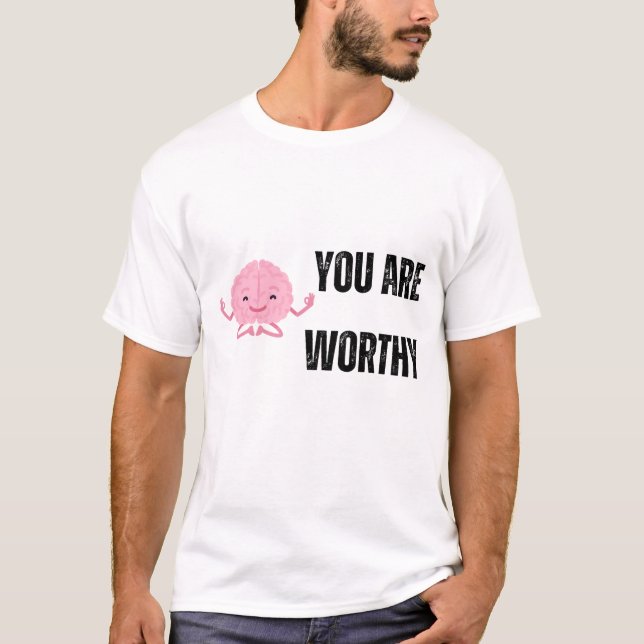 Yoga Brain Men's T-Shirt - Funny Meditation (Front)