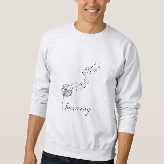Yoga Breathe Sweatshirt,Musical Gift   Sweatshirt (Front)