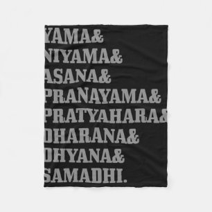 Yoga Buddhism Hinduism Sanskrit Buddha Yogi Spirit Fleece Blanket