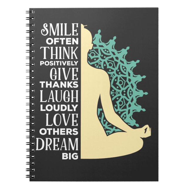 Yoga Buddhist Meditation Quote Zen Buddhism Notebook (Front)