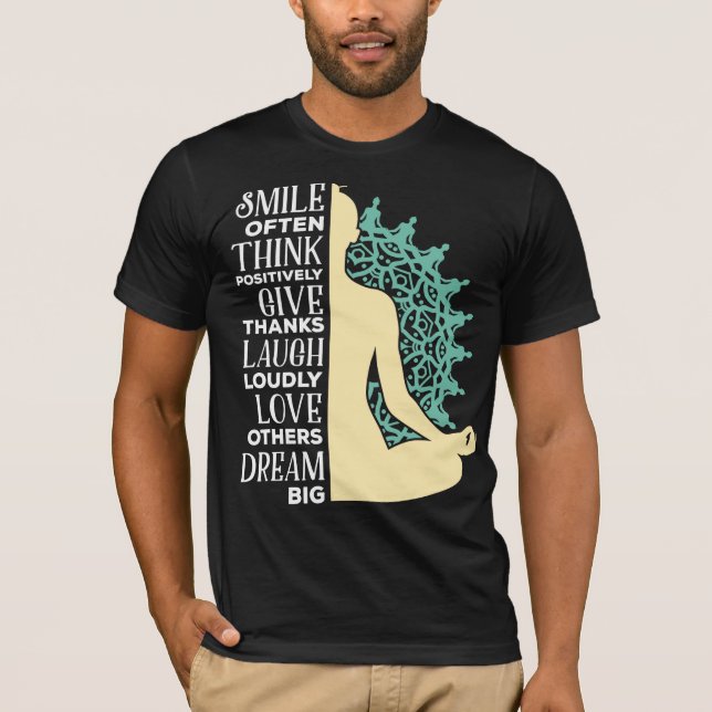 Yoga Buddhist Meditation Quote Zen Buddhism T-Shirt (Front)