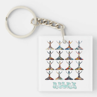 Yoga Buddies Keychain