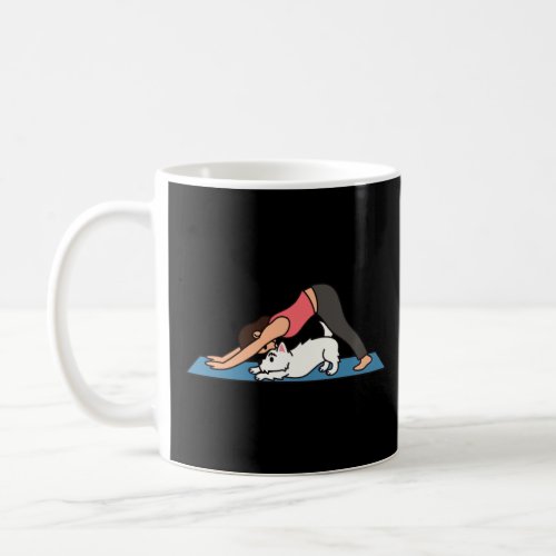 Yoga Buddies Westie Dog  Coffee Mug