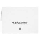 Yoga Bunny - Pink Card (Back Horizontal)