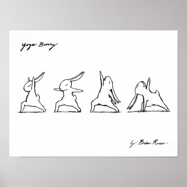 Yoga Bunny Poster  (Front)