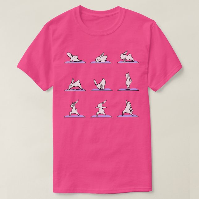 Yoga Bunny  T-Shirt (Design Front)