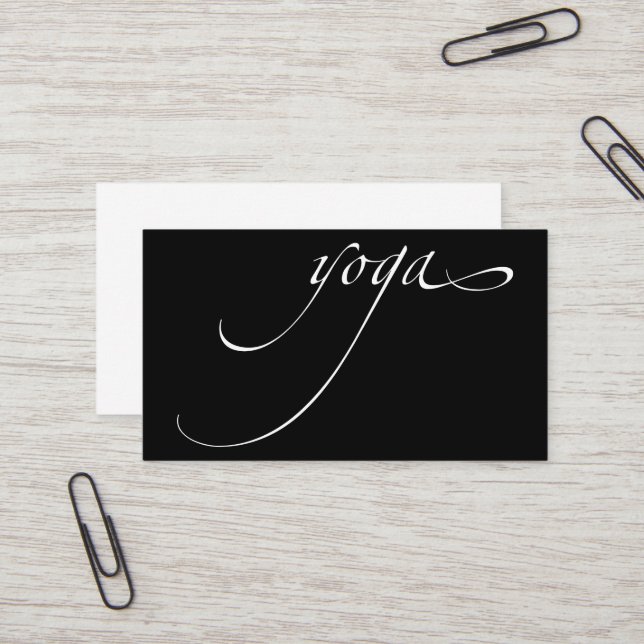 Yoga Business Card (Front/Back In Situ)
