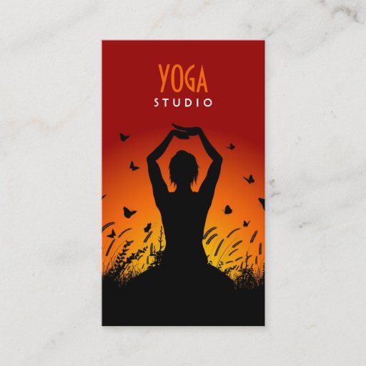 Customizable Yoga Business Card