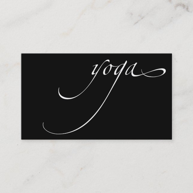 Yoga Business Card (Front)