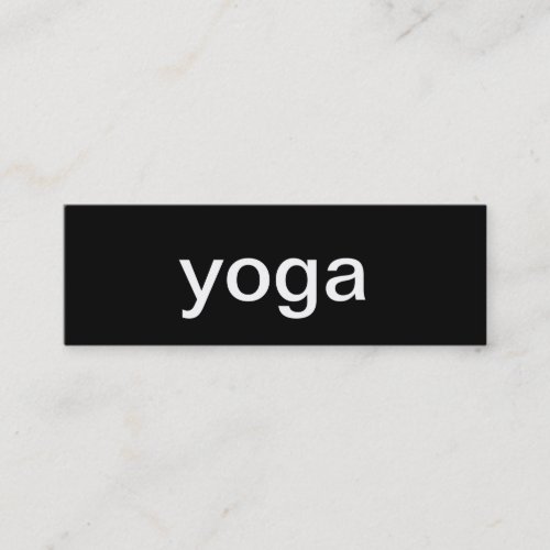 Yoga Business Card